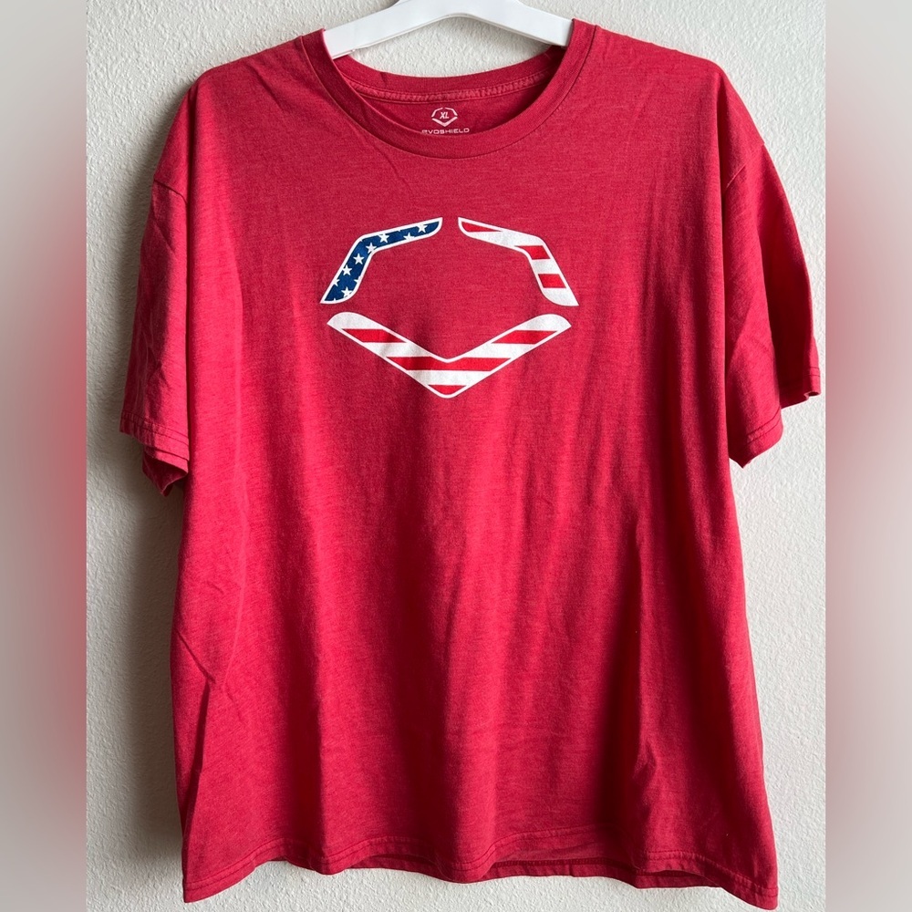 Patriotic Red Short-Sleeve Graphic Tee by EvoShield